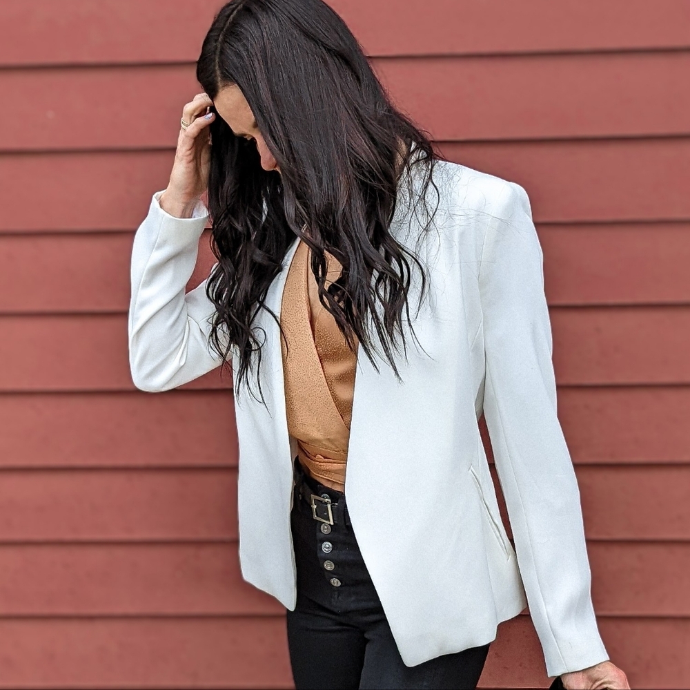 Banana Republic Women's White Blazer